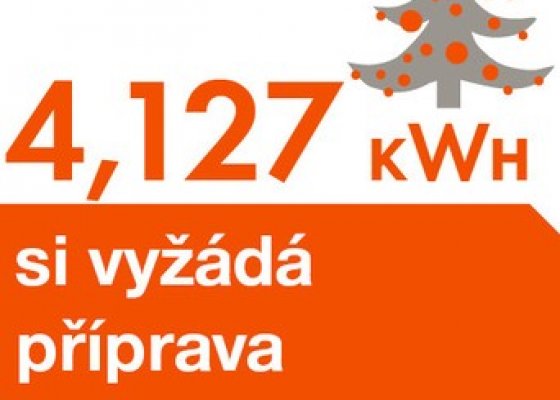 4,127 kWh si vyžádá příprava klasického Štědrého dne