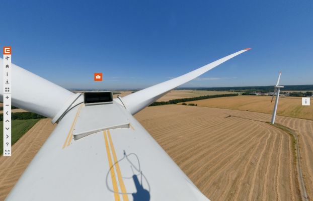 Projdi si větrnou elektrárnu Janov prostřednictvím virtuální prohlídky (Zdroj: ČEZ, a. s.)