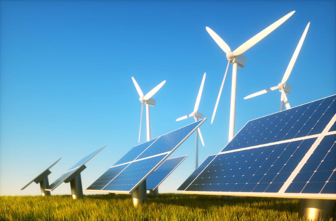 Větrné a fotovoltaické elektrárny patří mezi základní zástupce obnovitelných zdrojů energie v budoucí decentralizované energetice (Zdroj: © malp / stock.adobe.com)