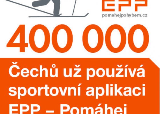 400 000 Čechů už používá sportovní aplikaci EPP – Pomáhej Pohybem 