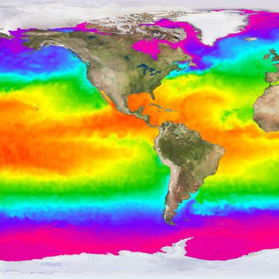 Mapa teplot oceánů