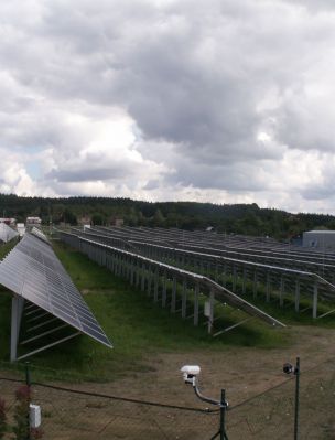 Fotovoltaická elektrárna Chýnov (Zdroj: ČEZ, a. s.)