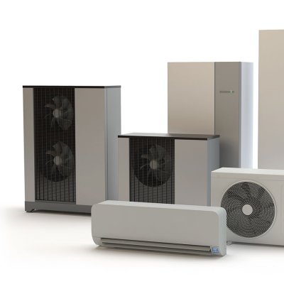 Různé typy tepelných čerpadel pro ekonomické a ekologické vytápění rodinných domů (Zdroj: © Studio Harmony / stock.adobe.com)
