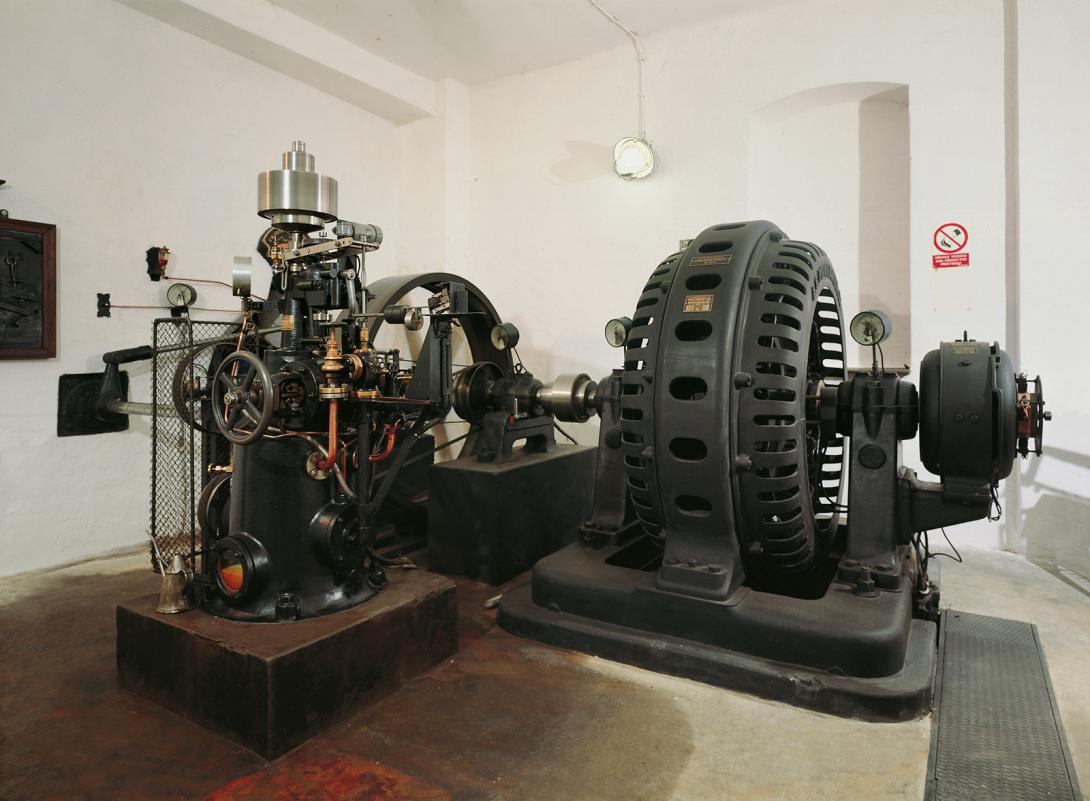 Historické zařízení malé vodní elektrárny Čeňkova pila (Zdroj: )
