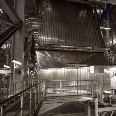 Ljungströmův ohřívák vzduchu instalovaný v kotelně Nového zdroje v Ledvicích