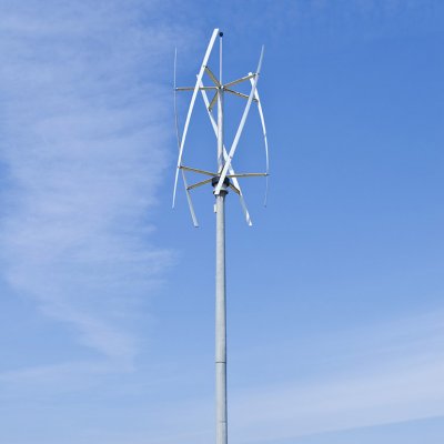 Darrieova turbína se spirálovitě zahnutými listy rotoru (Zdroj: © lenisecalleja / stock.adobe.com)