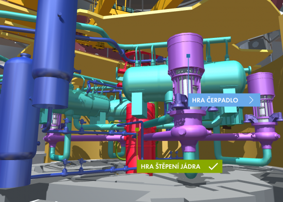 K reaktoru bez přilby a dozimetru – nová aplikace Jaderné elektrárny 3D umožňuje do detailů prohlédnout si to nejzajímavější z jaderek