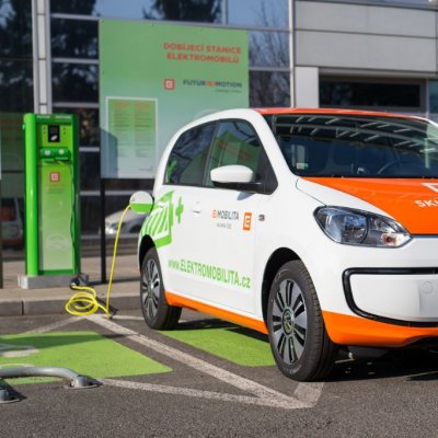 Do vozového parku Elektromobility ČEZ patří i nový model VW e-up! s dojezdovou vzdáleností až 160 km (Zdroj: ČEZ, a. s.)