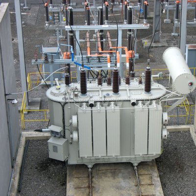 Nový transformátor 110 / 22 kV v rozvodně společnosti ČEZ Distribuce Bohumín-Pudlov (Zdroj: ČEZ, a. s.)