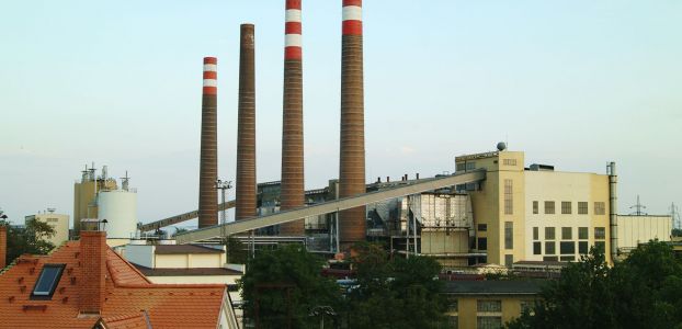Elektrárna Hodonín je nyní již součástí města (Zdroj: ČEZ, a. s.)