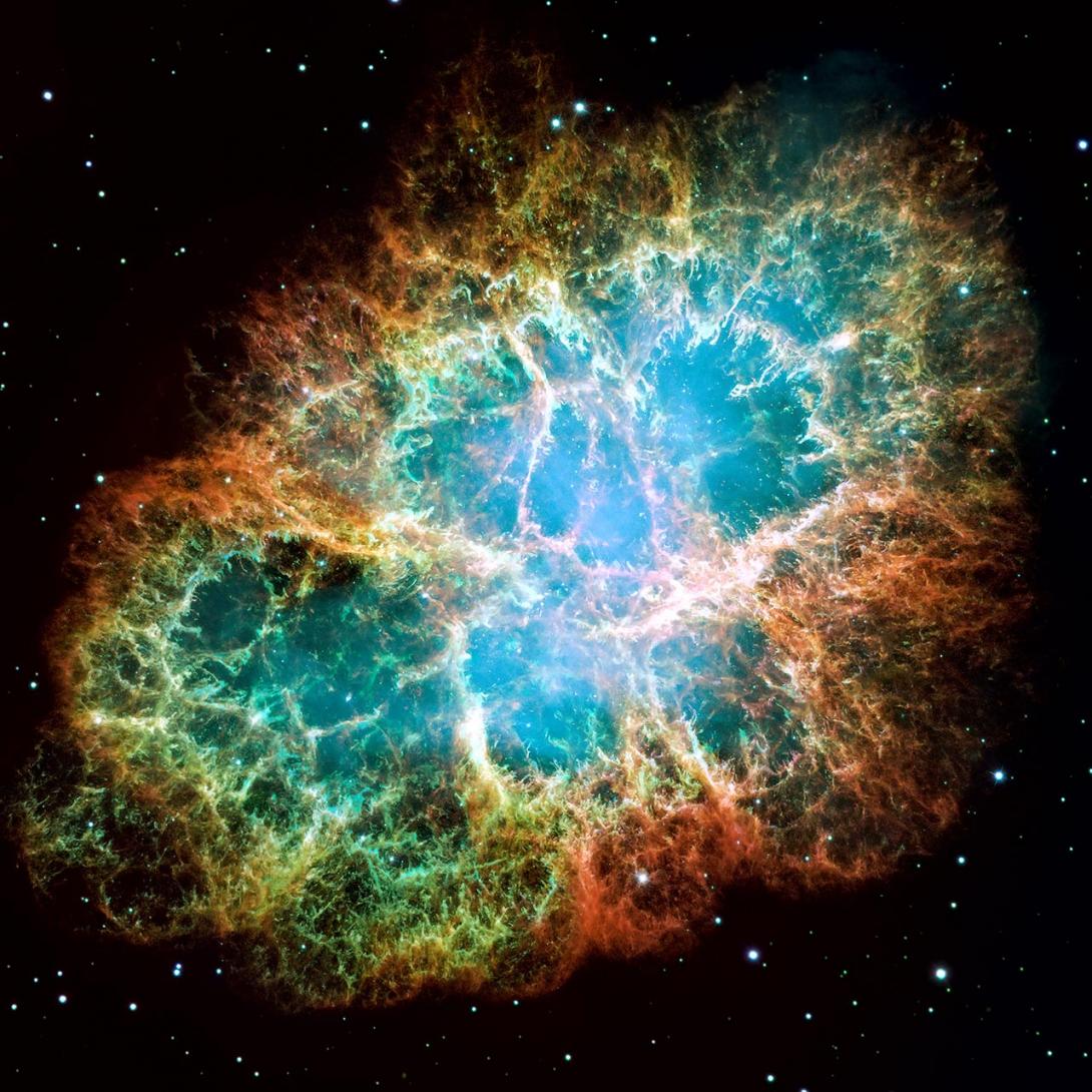 Krabí mlhovina. Tady kdysi vybuchla supernova a tvoří se tu nové galaxie (Zdroj: © dmitr86 / stock.adobe.com)