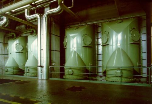 Vodní komory kondenzátoru energetického bloku (Zdroj: ČEZ, a. s.)