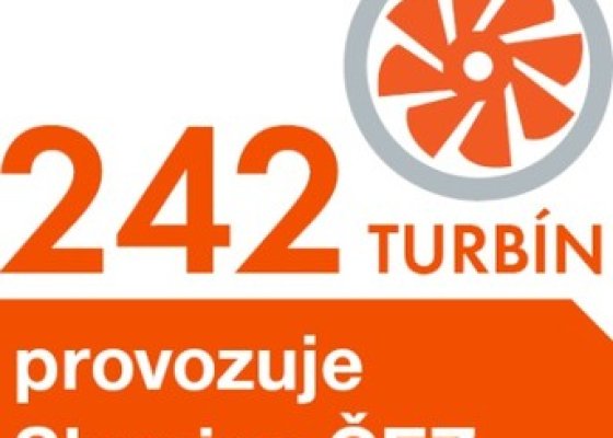 242 turbín provozuje Skupina ČEZ v České republice
